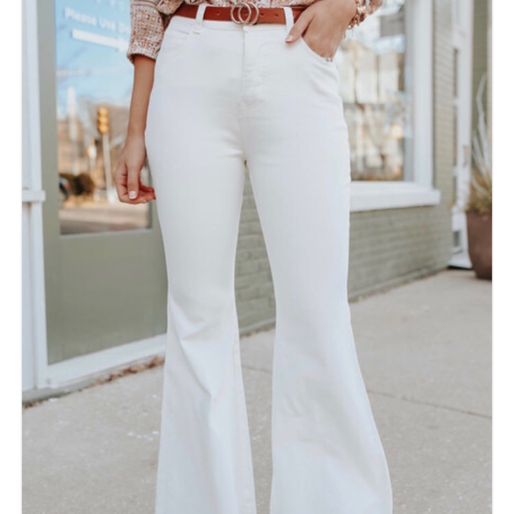 White Flare Jeans